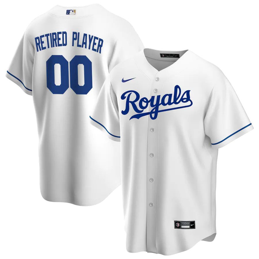 Mens Kansas City Royals Nike White Home Pick-A-Player Retired Roster Replica MLB Jerseys->customized mlb jersey->Custom Jersey